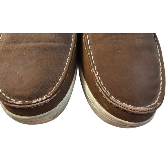 Aldo Men's Costamolino Boat Shoe Cognac sz 11 comfort preppy *FLAW* brown - Picture 3 of 9